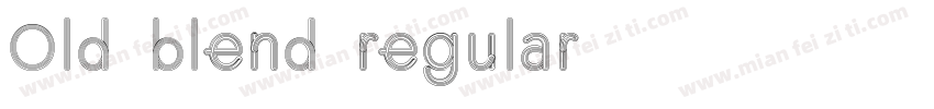 Old blend regular字体转换